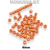 Бисер стеклянный 4мм Ц:130 Оранжевый