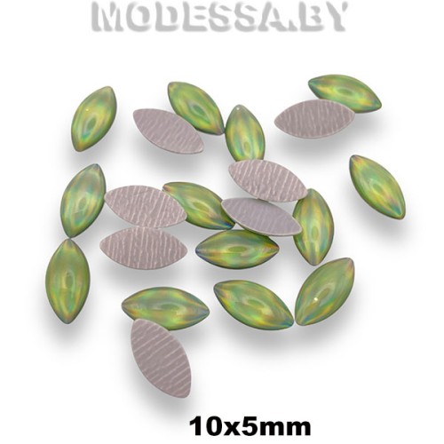 Блестки клеевые 10x5мм Ц:Св.Зелёный