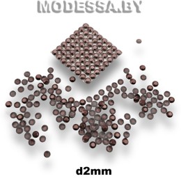 Блестки клеевые d2мм Ц:Коричневый 