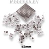 Блестки клеевые d2мм Ц:Серый