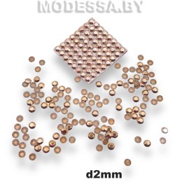 Блестки клеевые d2мм Ц:Персиковый 