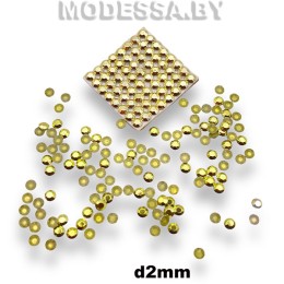 Блестки клеевые d2мм Ц:Жёлтый
