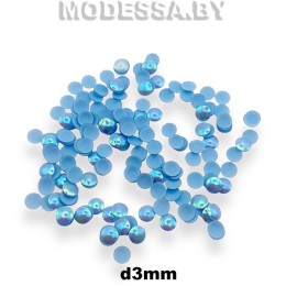 Блестки клеевые d3мм Ц:Голубой