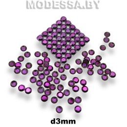 Блестки клеевые d3мм Ц:Фиолетовый 