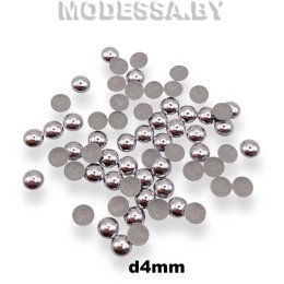 Блестки клеевые d4мм Ц:Никель