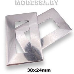 7336 AC Блестки клеевые 38x24мм Ц:Никель 