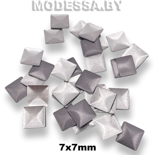 Блестки клеевые 7x7мм Ц:Чёрный никель 252 