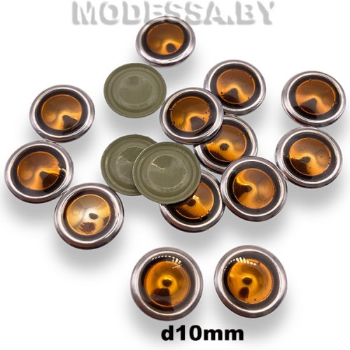 Блестки клеевые d10мм Ц:Коричневый N