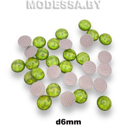 Блестки клеевые d6мм Ц:Зелёный 2