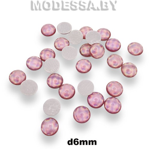 Блестки клеевые d6мм Ц:Сиреневый 