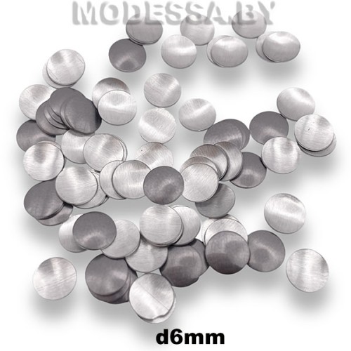 Блестки клеевые d6мм Ц:Чёрный никель 252