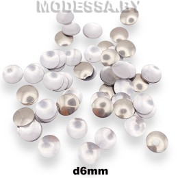 Блестки клеевые d6мм Ц:Никель 130 