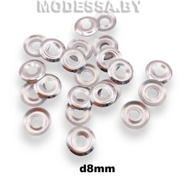 Блестки клеевые d8мм Ц:Серебро 