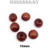 0398 AC Бусина дерев. d10мм Ц:Красный
