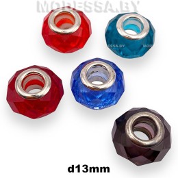 03501 Бусина стекл. d13мм 