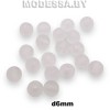 0018 А Бусина пластм. d6мм Ц:Матовый 