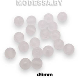 0018 А Бусина пластм. d6мм Ц:Матовый 
