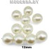 Бусина пластм. d12мм Ц:Молочный