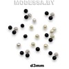 Бусина пластм. d3мм 