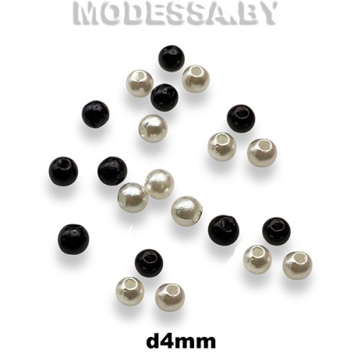 Бусина пластм. d4мм