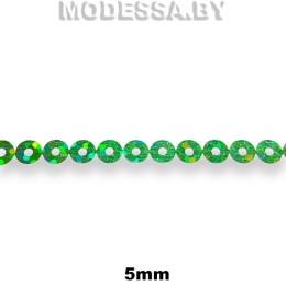 Лента из пайеток 5мм Ц:Зелёный АВ