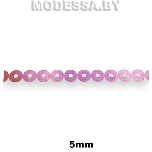 Лента из пайеток 5мм Ц:Малиновый