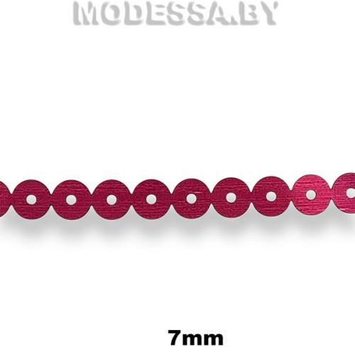 Лента из пайеток 7мм Ц:Бордовый