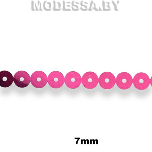 Лента из пайеток 7мм Ц:Малиновый