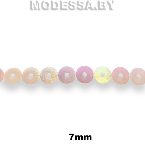 Лента из пайеток 7мм Ц:Оранжевый АВ