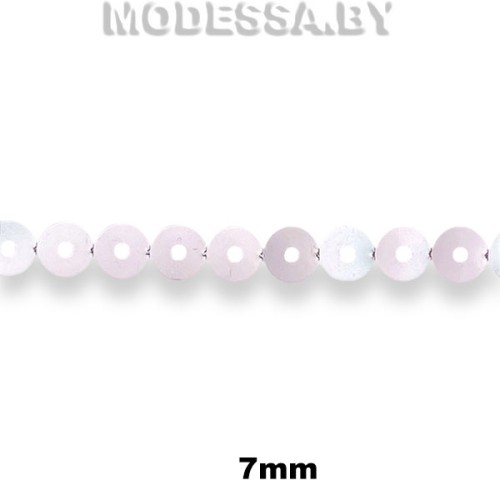 Лента из пайеток 7мм Ц:Серебро АВ