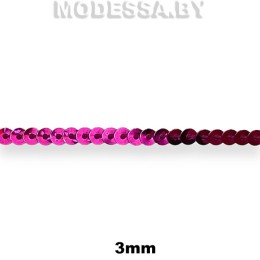 3948 CTZ Пайетки на нити 3мм Ц:Розовый