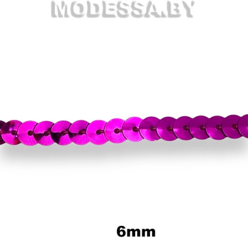 3948 CTZ Пайетки на нити 6мм Ц:4 Розовый