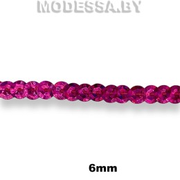 3948 CTZ Пайетки на нити 6мм Ц:6 Розовый АВ