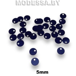 Пайетки 5мм Ц:Синий