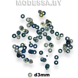 Пайетки 3мм Ц:10 Зелёный