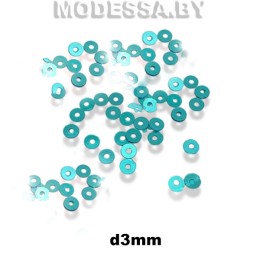 Пайетки 3мм Ц:6 Бирюзовый
