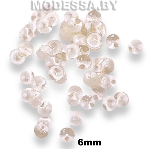 Пайетки 6мм Ц:201 Бежевый