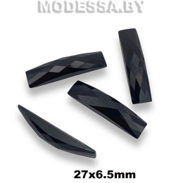 Украшения пл. клеевые 27x6.5мм Ц:Чёрный