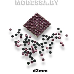 Стразы клеевые Amethyst d2мм SS6