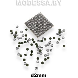 Стразы клеевые Black Diamond d2мм SS6