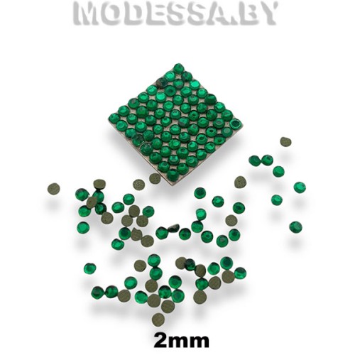 Стразы клеевые Emerald d2мм SS6