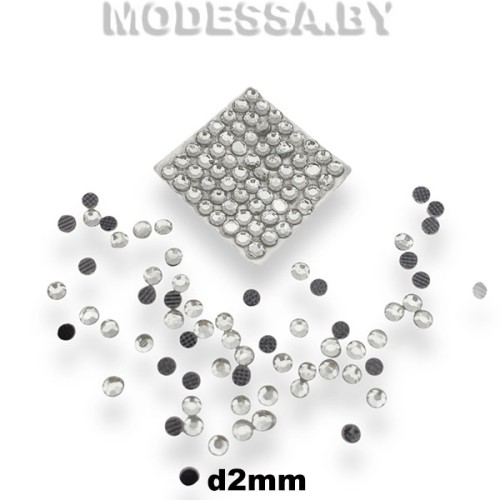 Стразы клеевые Сrystal d2мм SS6