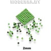 Стразы клеевые Lt. Emerald d2мм SS6