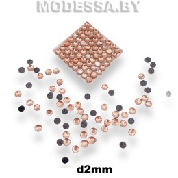 Стразы клеевые Peach d2мм SS6