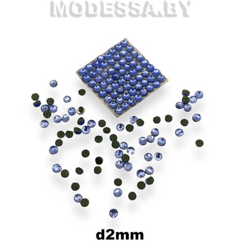 Стразы клеевые Sapphire d2мм SS6