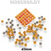 Стразы клеевые Orange d3мм SS10