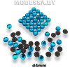 Стразы клеевые Blue Zircon d4мм SS16