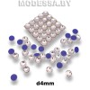 Стразы клеевые Crystal d4мм SS16