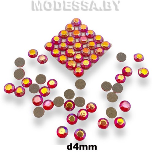 Стразы клеевые Lt. Siam d4мм SS16
