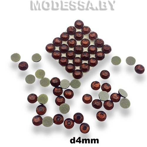 Стразы клеевые Sm.Topaz d4мм SS16